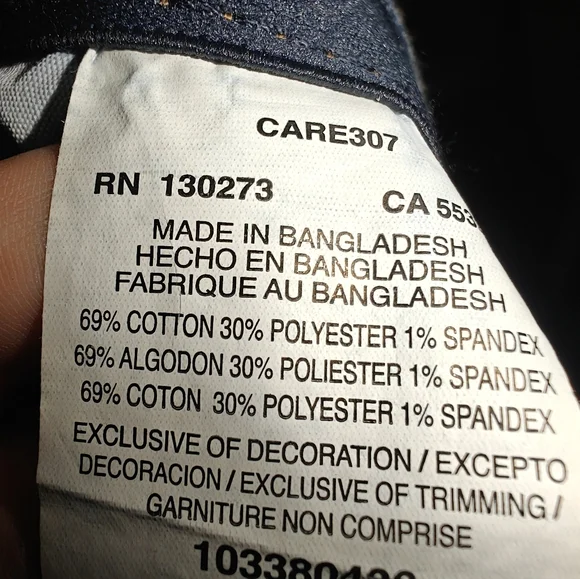 Lee Women's Regular Fit Mid Rise Capri Blue Jeans Size 18 - Picture 10 of 10